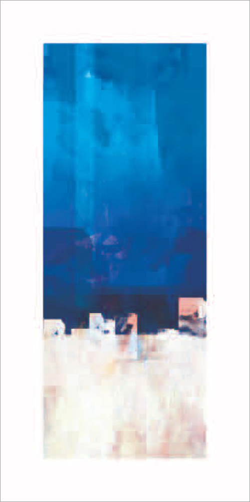オリジナルジクレーポスター NO.70 レイヤード/ホワイト-ブルー 4959