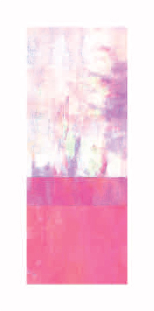 オリジナルジクレーポスター NO.72 レイヤード/ピンク-ホワイト 4961