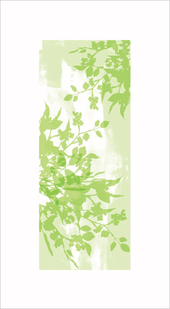 オリジナルジクレーポスター NO.101 シルエットプランツ/グリーン 