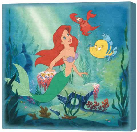 売れ筋 絵画 絵 海外 アリエル リトルマーメイド イラスト Disney ディズニー 絵画 タペストリ