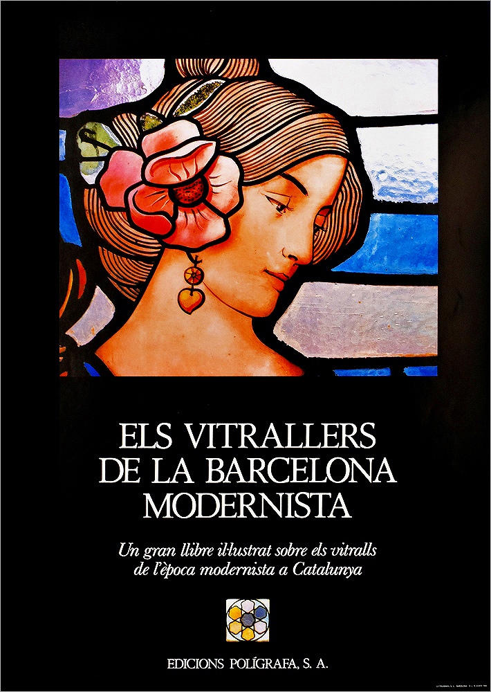 エキシビジョンポスター（リトグラフ） ポリグラファ社 ELS VITRALLERS DE LA BARCELONA MODERNISTA
