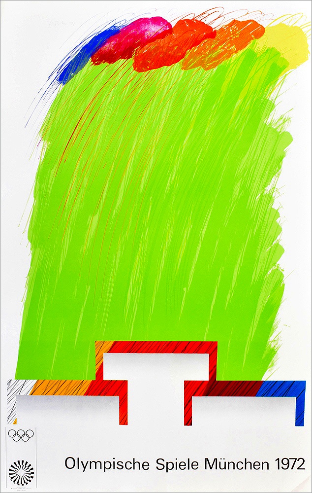 エキシビジョンポスター（リトグラフ） リチャード・スミス 1972 Olympic Art (Series 2)