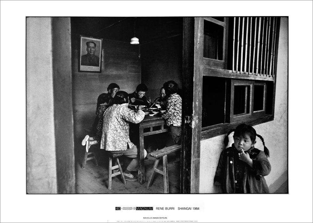 マグナムフォト40周年記念ポスター ルネ・ブリ SHANGAI 1964