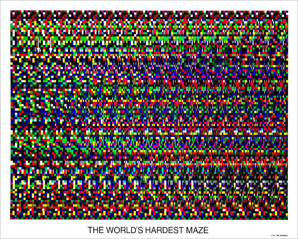 ポスター マジックアイ THE WORLD'S HARDEST MAZE