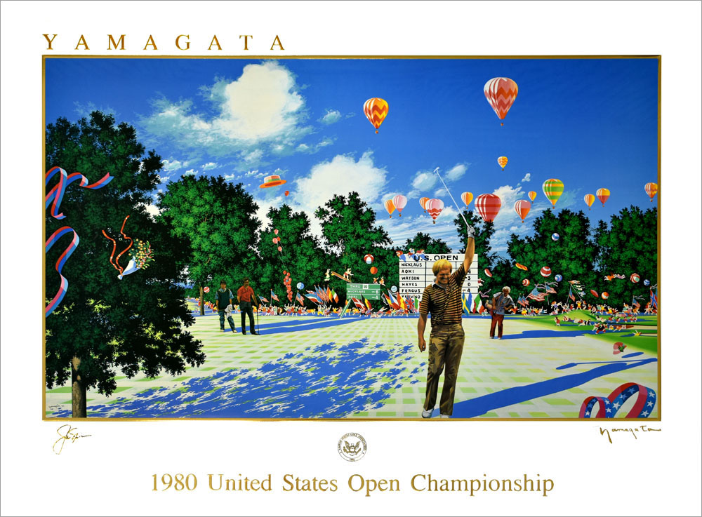 ポスター ヒロ・ヤマガタ 1980 United States Open Championship YA-15
