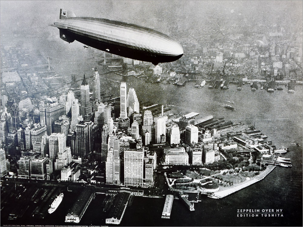 ポスター エディション・ツシタ ZEPPELIN OVER NY A9711