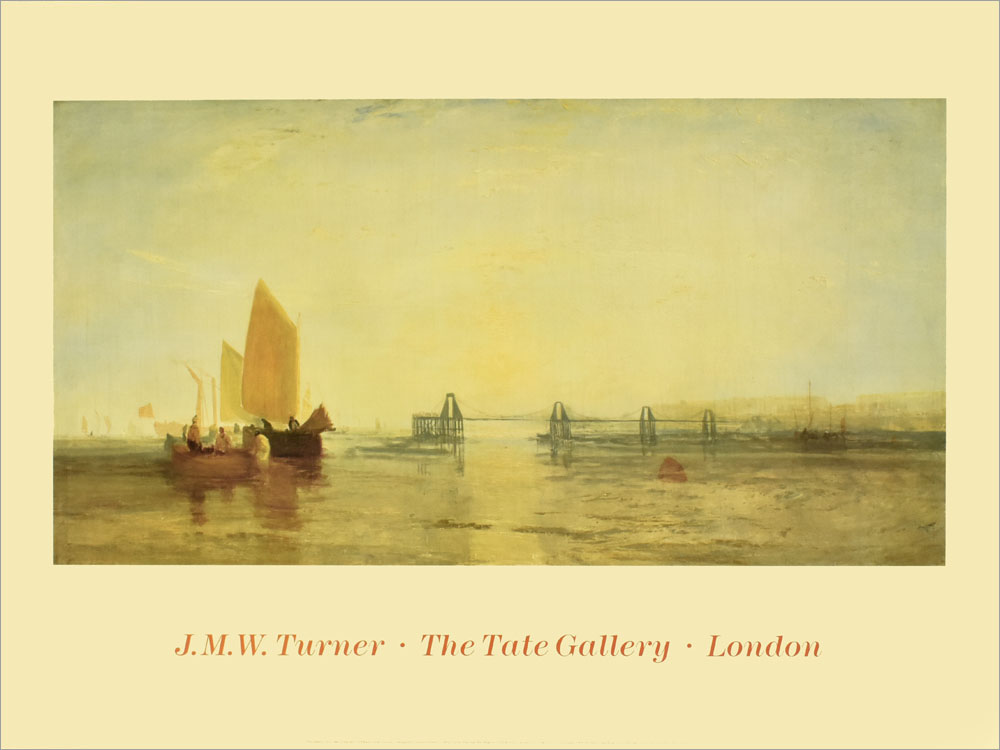ジョゼフ・マロード・ウィリアム・ターナー ポスター The Chain Pier, Brighton(1828) M0191