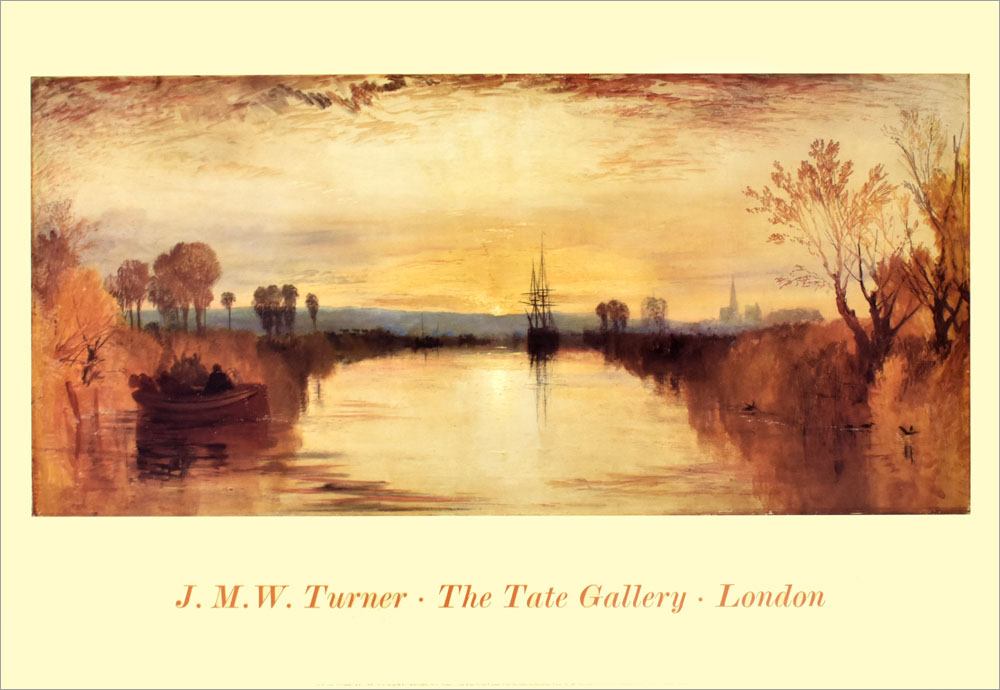 ジョゼフ・マロード・ウィリアム・ターナー ポスター Chichester Canal(1828) T4076