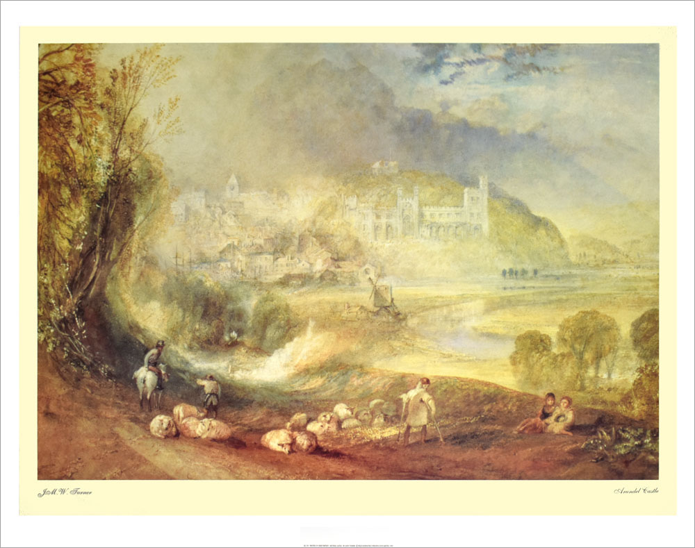 ジョゼフ・マロード・ウィリアム・ターナー ポスター ARUNDEL CASTLE(1824) EG139