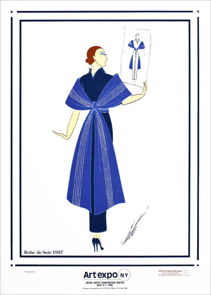 エルテ（ロマン・ド・ティルトフ） ポスター Robe de Soir 1937 