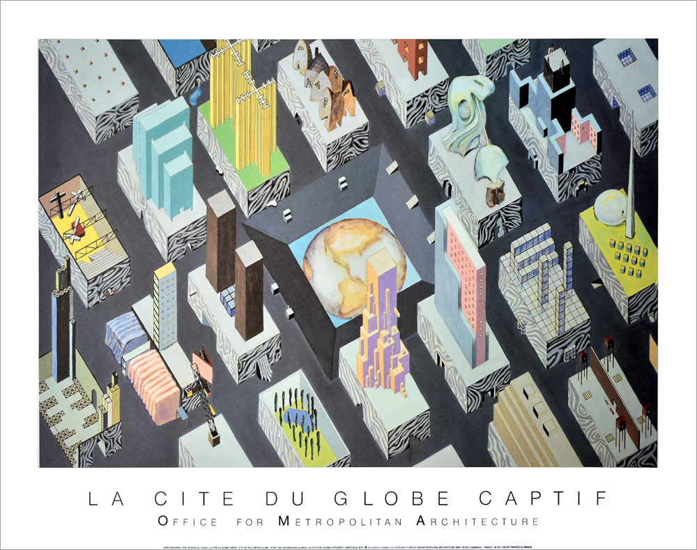 レム・コールハース ポスター CITY OF THE CAPTIVE GLOBE M211|アート 