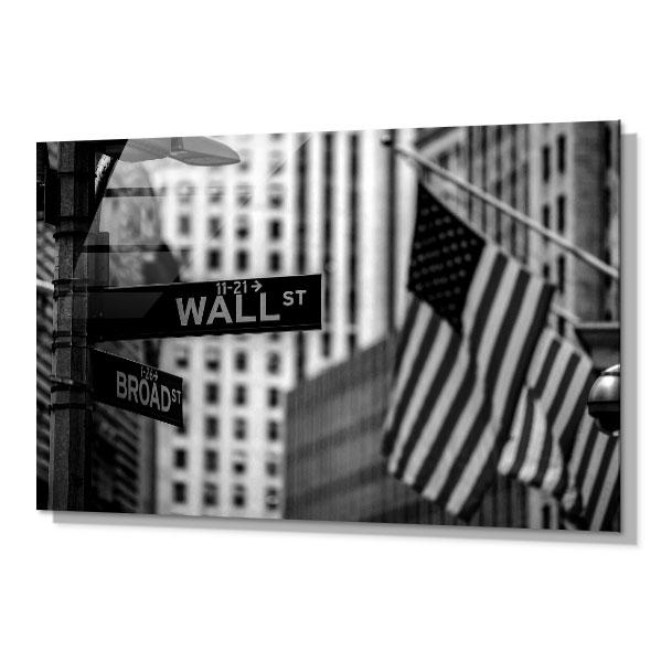 WITH FOTO アクリルフォト A2 ニューヨーク ウォール街/Wall Street    