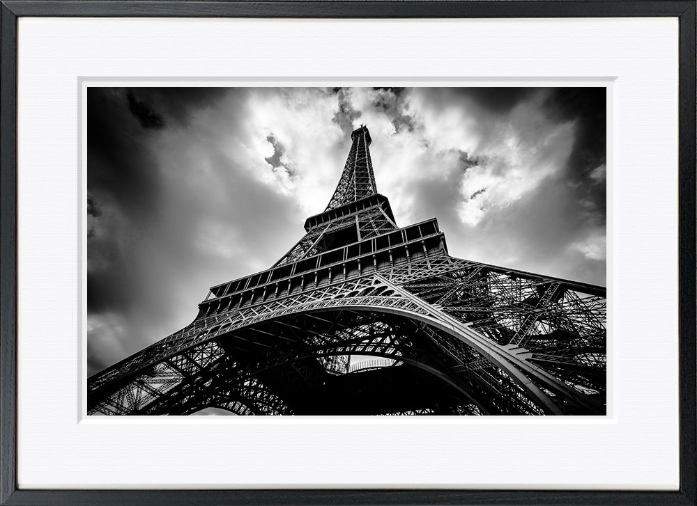 WITH FOTO インテリアフォト額装 A2 パリ エッフェル塔/Sky over the Eiffel Tower 