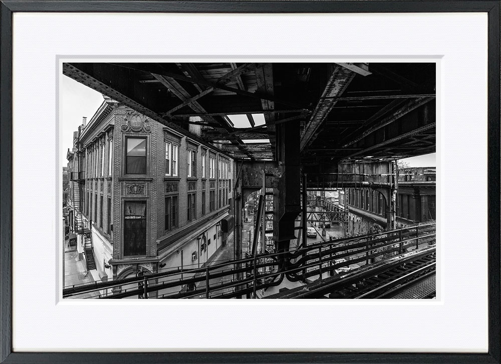 WITH FOTO インテリアフォト額装 A2 ニューヨークの地下鉄/New york subway   