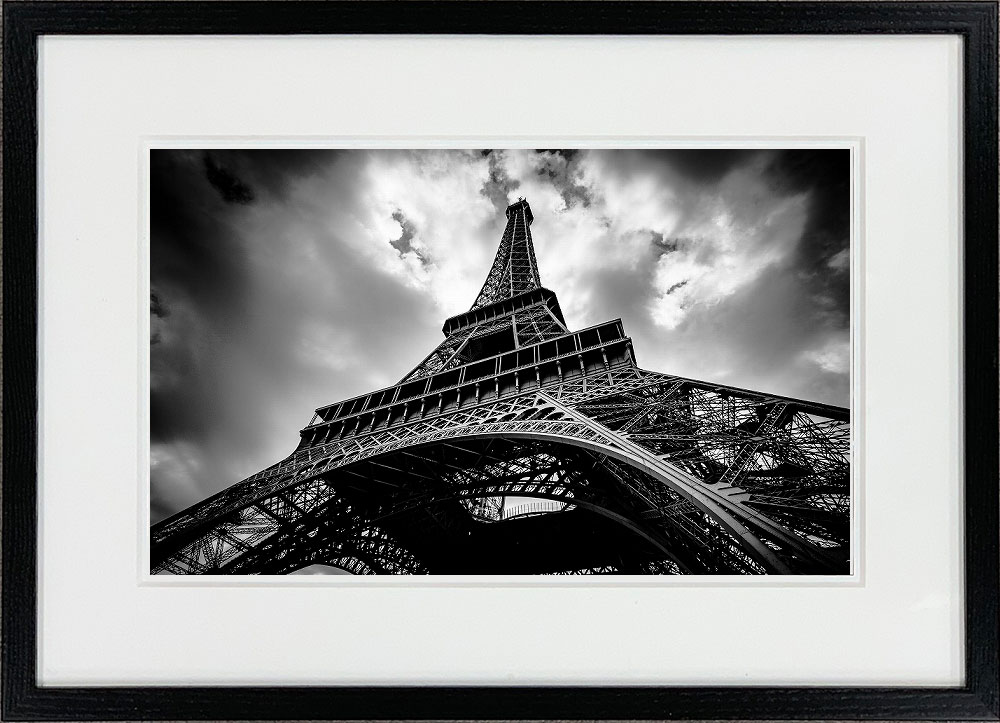 WITH FOTO インテリアフォト額装 A3 パリ エッフェル塔/ Sky over the Eiffel Tower 