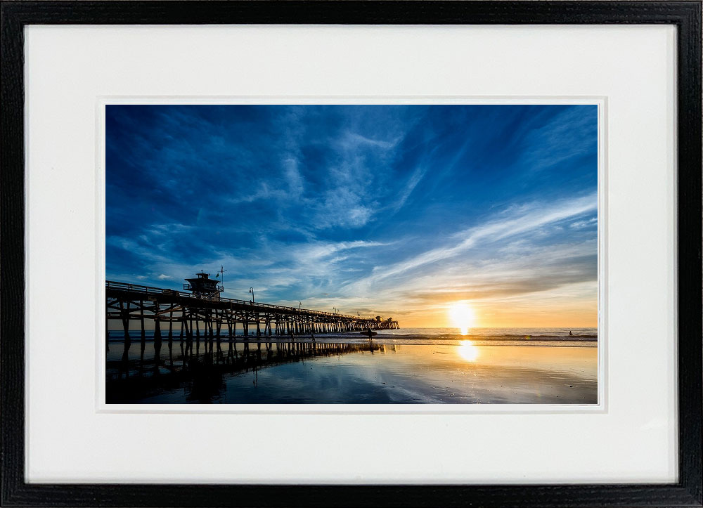 WITH FOTO インテリアフォト額装 A3 海辺の橋脚/ Oceanside Pier    