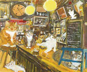久下貴史 「画家フェデリコ、自画像を描く」作品 マンハッタナーズ WEB SHOP / 久下貴史作品版画 Federico doesn