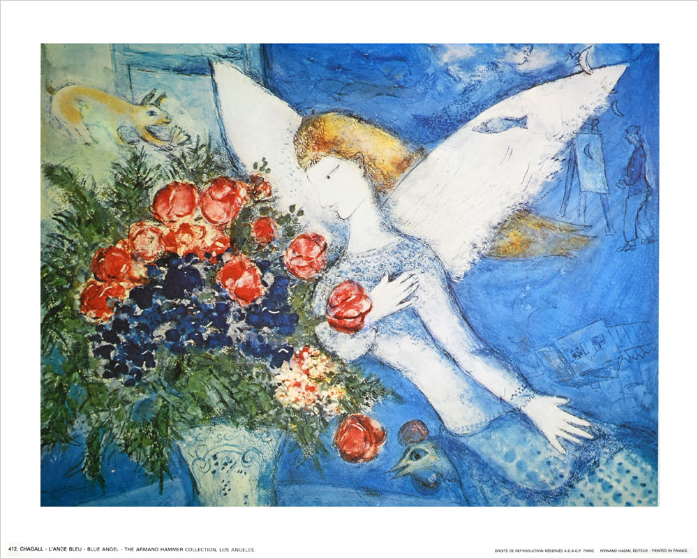 マルク・シャガール ポスター BLUE ANGEL AP-412|アート＆フレーム|絵