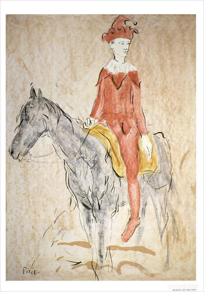 パブロ・ピカソ ポスター Jester on Horseback 1905 AP-9