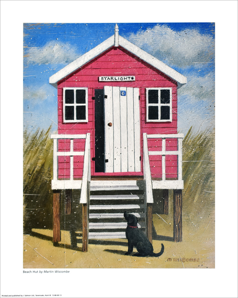 マーティン･ウィスコム ポスター Pink Beach Hut P013