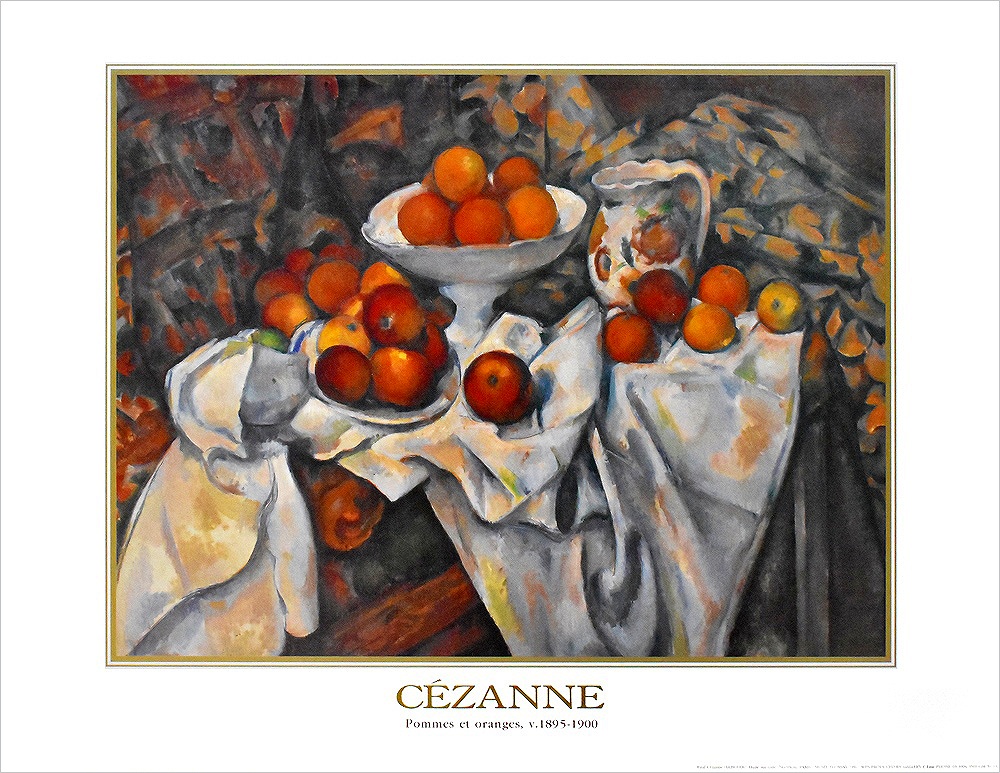 ポール・セザンヌ ポスター リンゴとオレンジ(1895)  GMTC-13