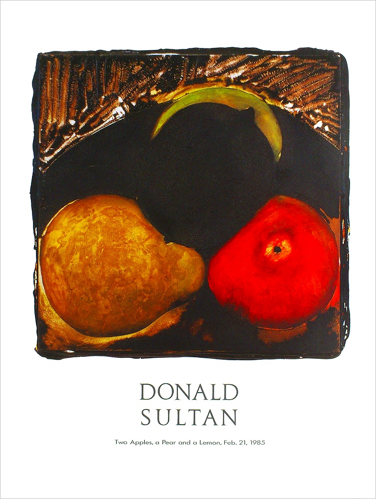 ドナルド・サルタン ポスター 2つのりんごとなしとレモン A2562