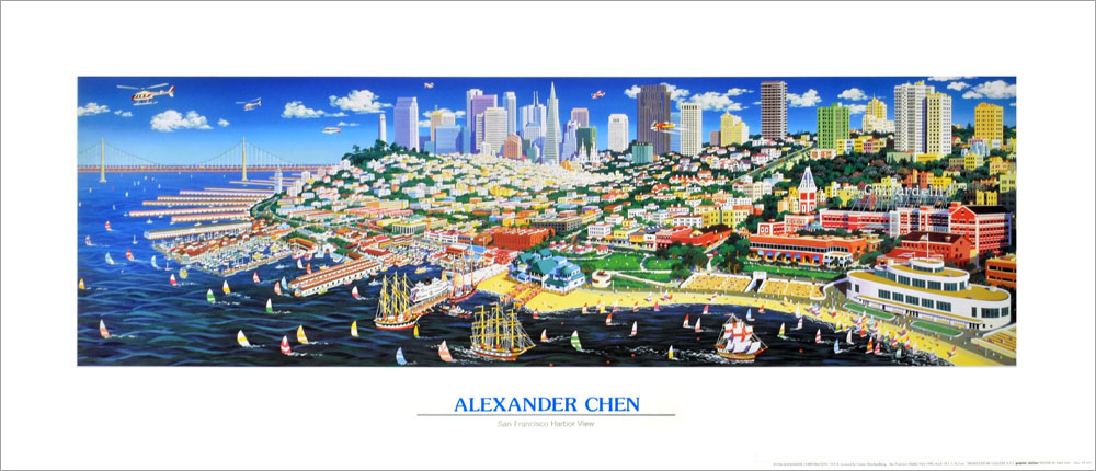 アレキサンダー・チェン ポスター サンフランシスコ ハーバービュー A3785