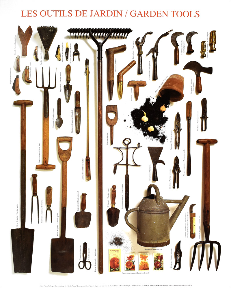 ヌーヴェルイマージュ社 ポスター GARDEN TOOLS KE94