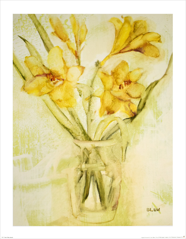 シェリー・ブラム ポスター Vase of Day LiliesⅡ 7517