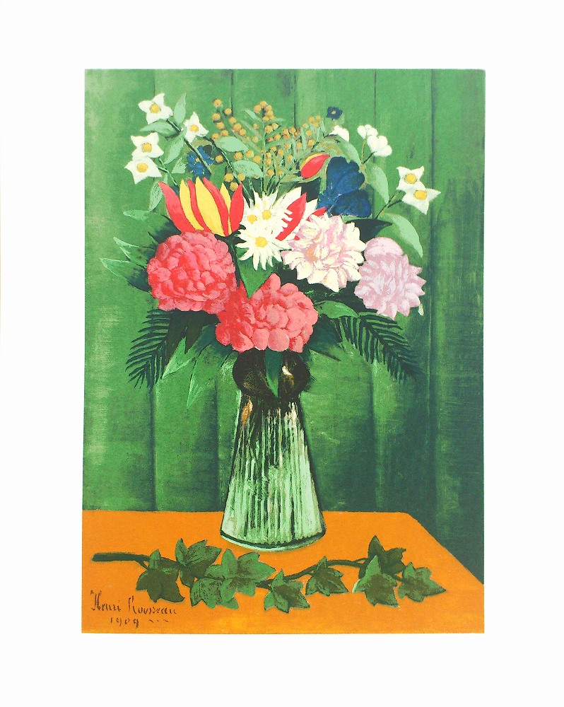 アンリ･ルソー スマイヤー 花瓶の花 S-001
