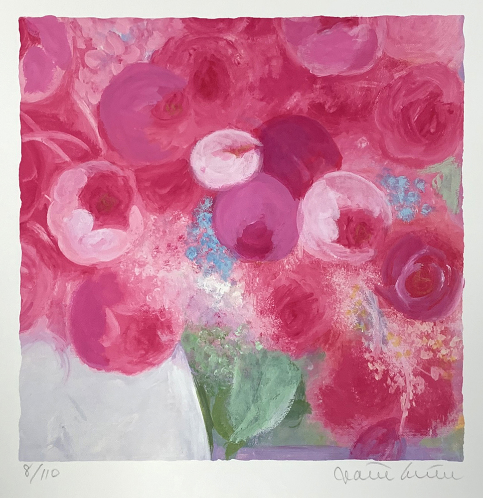 ジニー・キム 版画(ジクレー) 5月初に咲いたピンクレディー 3825|アート＆フレーム|絵と額縁の専門店