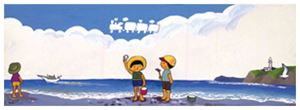 谷内六郎 版画（ジクレー） 雲の物語 １ 5822