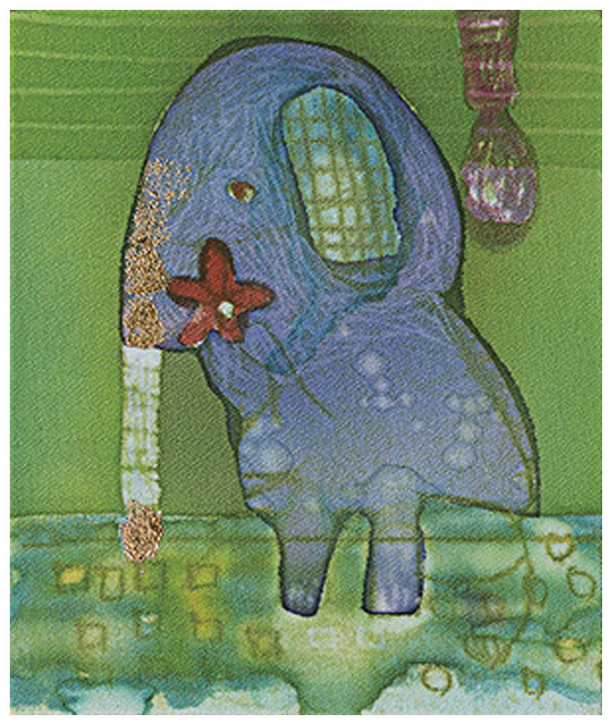 平島毅 版画（ジクレー） greenelephant 6128