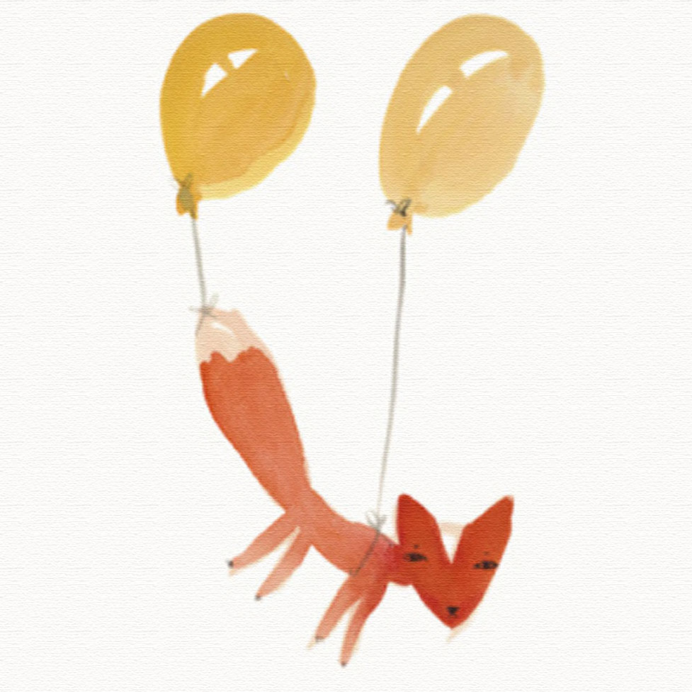 ドナ・ウィルソン 版画（キャンバスジクレー） floating with balloon（風船で空中浮遊） 6424