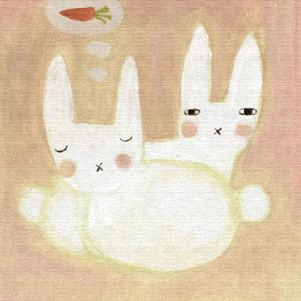 ドナ・ウィルソン 版画（キャンバスジクレー） sweet dreams bunny ...