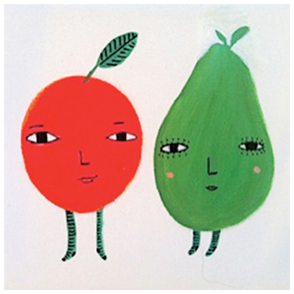 ドナ・ウィルソン 版画（ジクレー） apple and pear（リンゴと洋ナシ） 6435