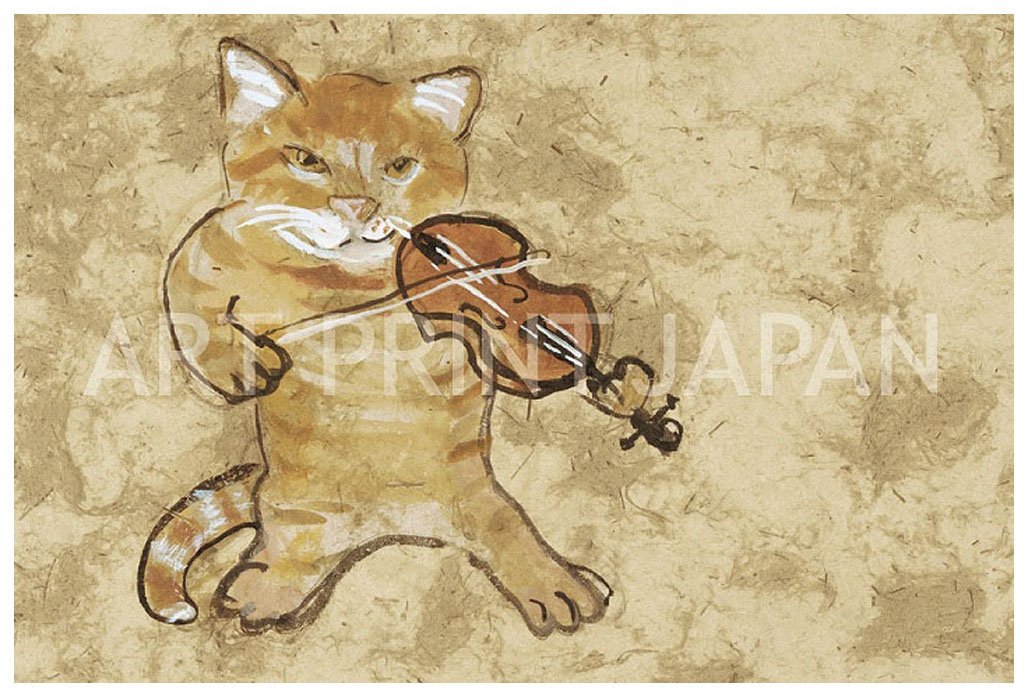 久下貴史 版画（ジクレー） バイオリン弾きのバロン・フェブライヨ 6776