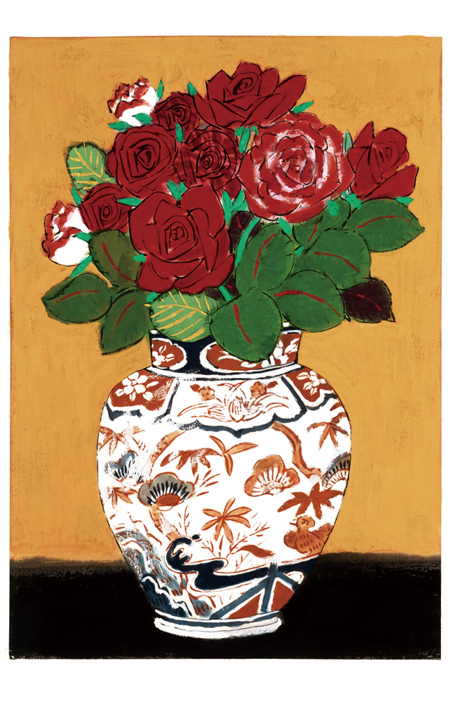 青木乃里子 版画（ジクレー） 薔薇 7707|アート＆フレーム|絵と額縁の 