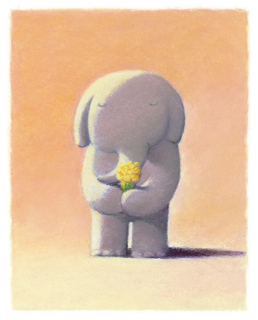 渡辺宏 版画（ジクレー） 黄色の花束 7876