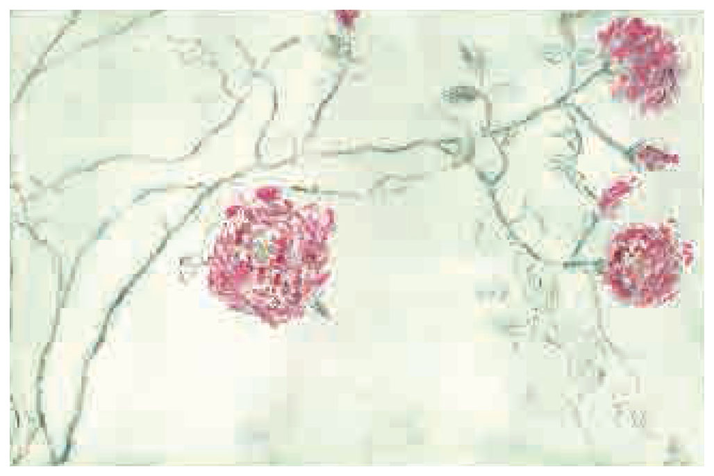 ジョアン・アイザック 版画（ジクレー） Moss Rose Ⅱ 7932