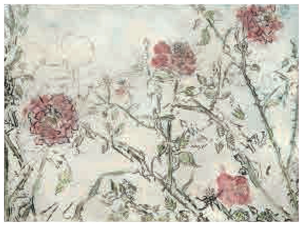 ジョアン・アイザック 版画（ジクレー） Rose Garden 7933