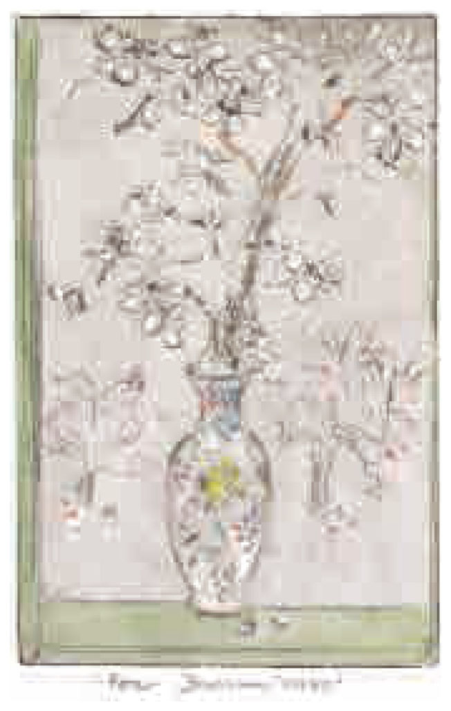 ジョアン・アイザック 版画（ジクレー） Pear Blossom Vase/梨の花 