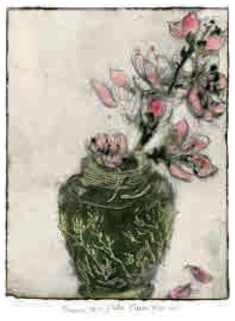 ジョアン・アイザック 版画（ジクレー） French V.Galle Plum Blossoms 7947