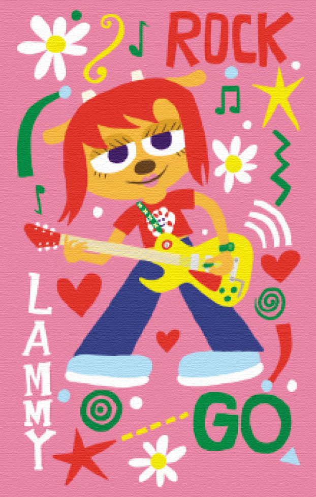 ロドニー・A・グリーンブラット 版画（キャンバスジクレー） Lammy Rock 7971