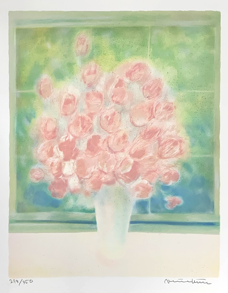 ジニー・キム 版画(リトグラフ) FLOWER BESIDE WINDOWⅢ 885|アート＆フレーム|絵と額縁の専門店